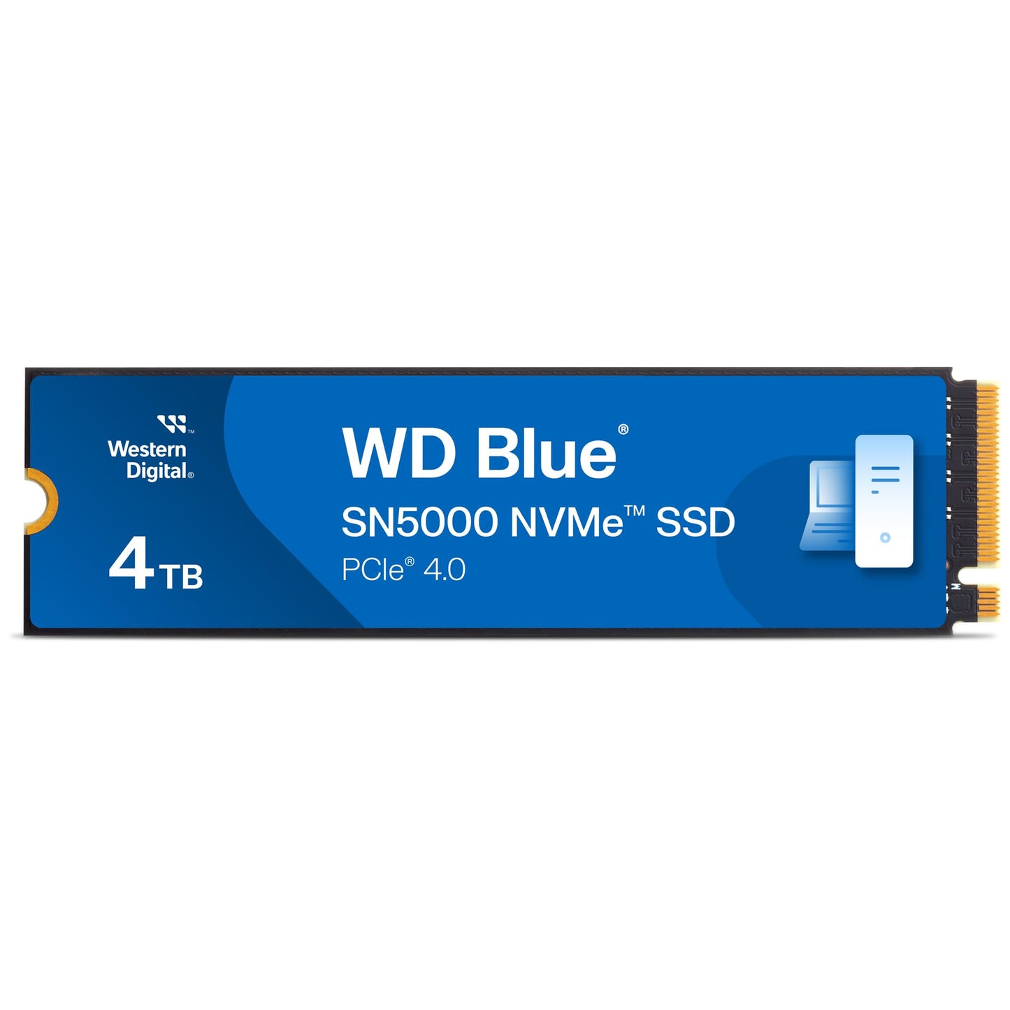 Western Digital 2TB WD Blue SN5000 NVMe Internal Solid State Drive SSD - PCIe Gen 4.0, M.2 2280, Up to 5,150 MB/s - WDS200T4B0E [New Generation]