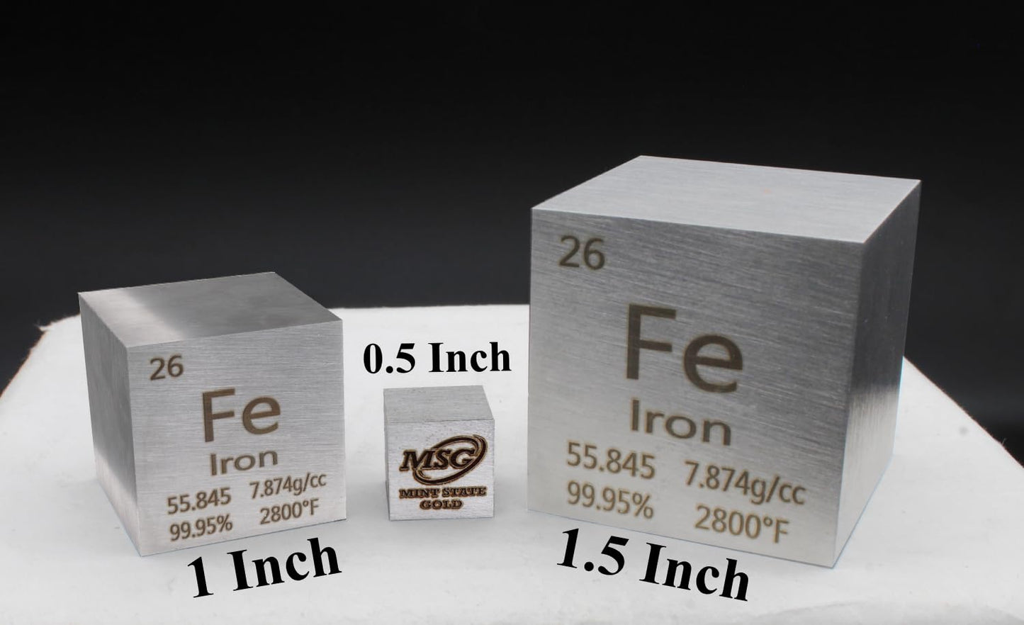 99.95% Pure 1" Inch Copper Cube - Element Design with Certificate of Authenticity