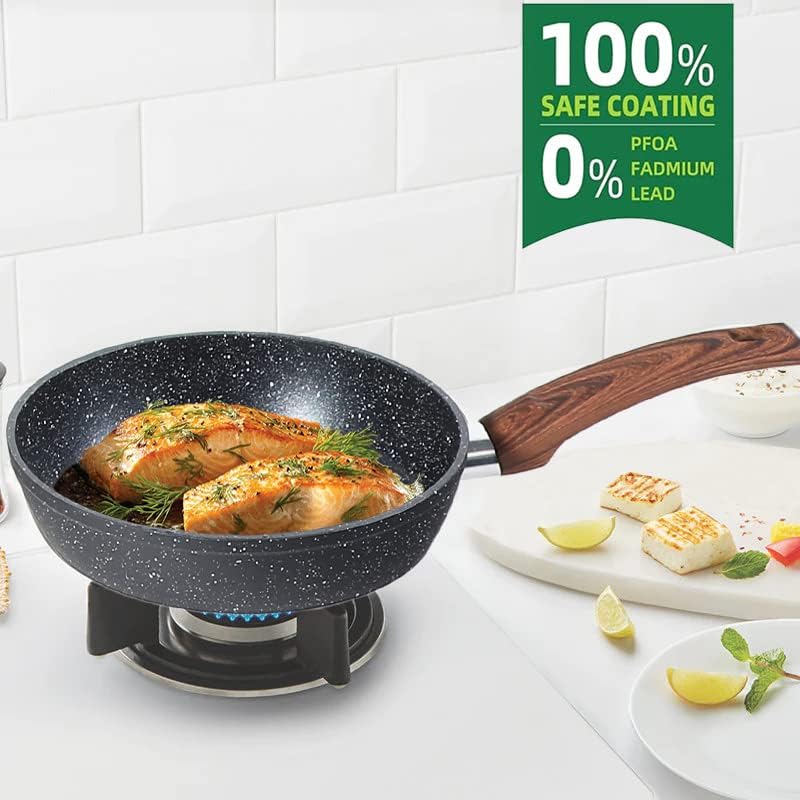 Pots and Pans Set Non Stick 12 Pieces & 10 Pieces RV/Camping Cookware Sets