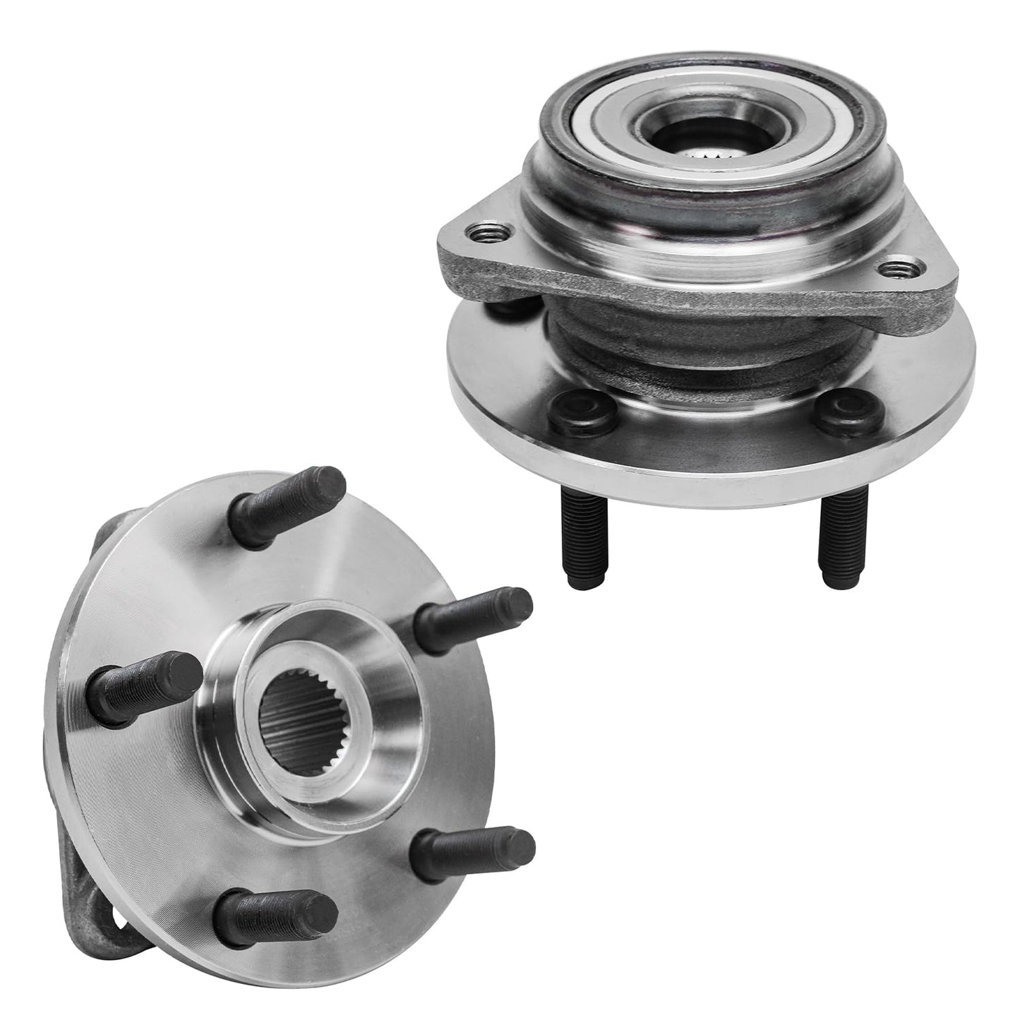 Detroit Axle - Pair 2WD Front Wheel Bearing Hub Assembly for 99-06 Chevy Silverado Sierra 1500, 00-06 Suburban 1500 Tahoe Yukon GMC Yukon XL 1500, 02-06 Cadillac Escalade 6 Lugs [with ABS]