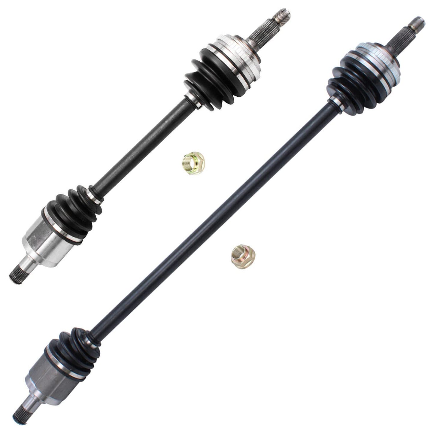 Detroit Axle - 4WD 2 Front CV Axle Shafts for 2007-2020 Chevy Silverado 1500 GMC Sierra Suburban Yukon XL 1500 Tahoe Avalanche Escalade ESV EXT 6 Lugs CV Axle Shafts Assembly Pair Replacement