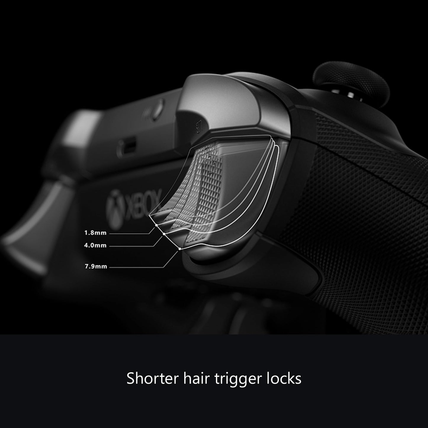 Xbox Wireless Gaming Controller | Elite Series 2 | Black | Console, PC, and Android | Adjustable Thumbsticks | Trigger Locks