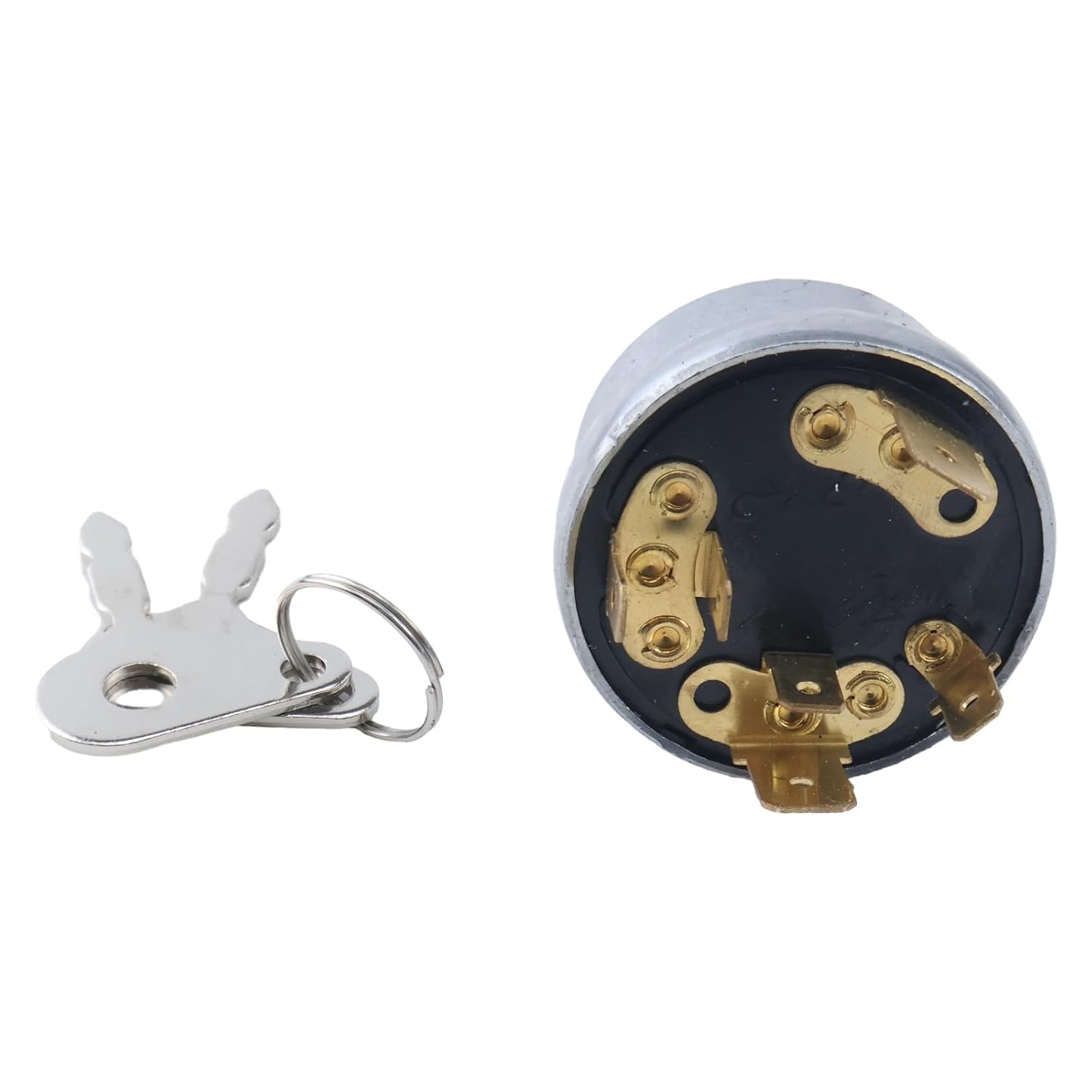 Ignition Starter Switch 1874535M3 3107556R92 with Cap for Massey Ferguson 230 231 240 250 253 261 263 270 271 281 282 4800 6140 JCB 35670 Lucas David Brown 1190 1194 1210 Case 238 248
