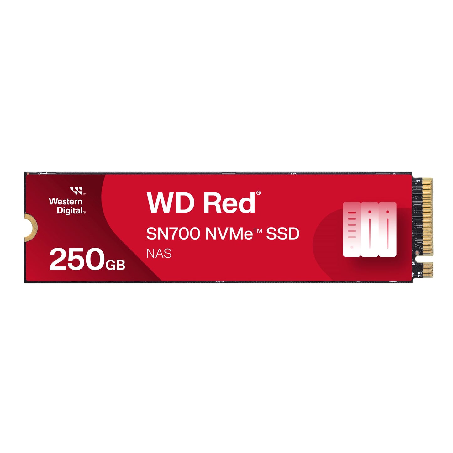 Western Digital 2TB WD Red SN700 NVMe Internal Solid State Drive SSD for NAS Devices - Gen3 PCIe, M.2 2280, Up to 3,400 MB/s - WDS200T1R0C