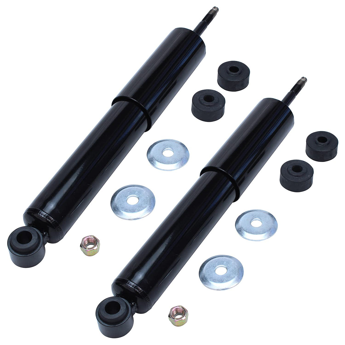 Detroit Axle - Rear Shock Absorbers for 2007-2024 Chevrolet Silverado 1500 | GMC Sierra 1500, 2pc Rear Shock Absorbers Assembly Pair Replacement