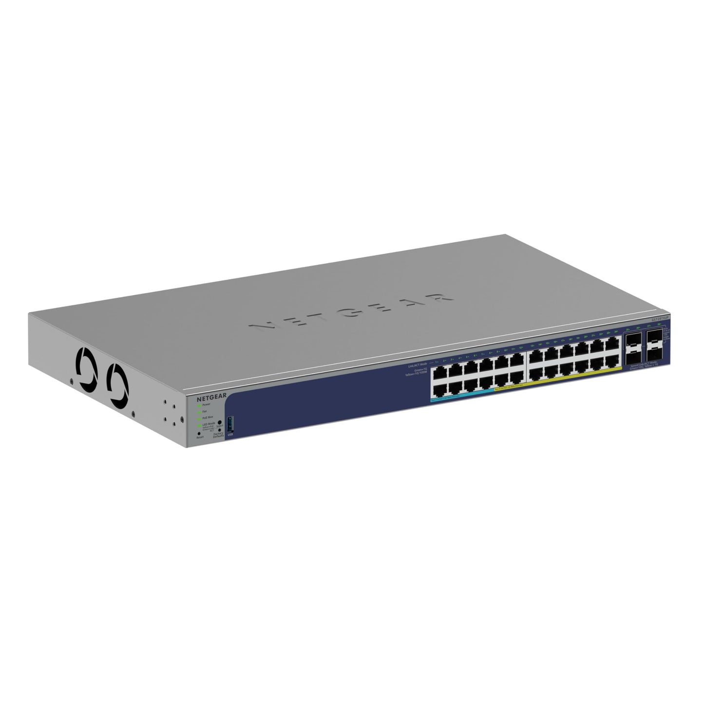 NETGEAR 52-Port PoE Gigabit Ethernet Smart Switch (GS752TPP) - Managed, Optional Insight Cloud Management, 48 x PoE+ @ 760W, 4 x 1G SFP, Desktop or Rackmount