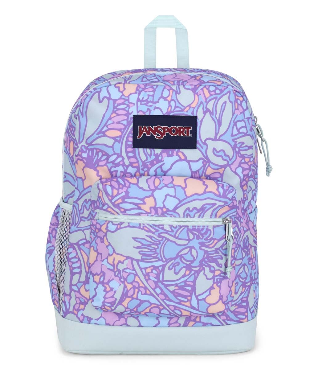 JanSport Cross Town Plus Backpack - Large Main Compartment, Side Water Bottle Pocket, 15-Inch Padded Laptop Sleeve - Black