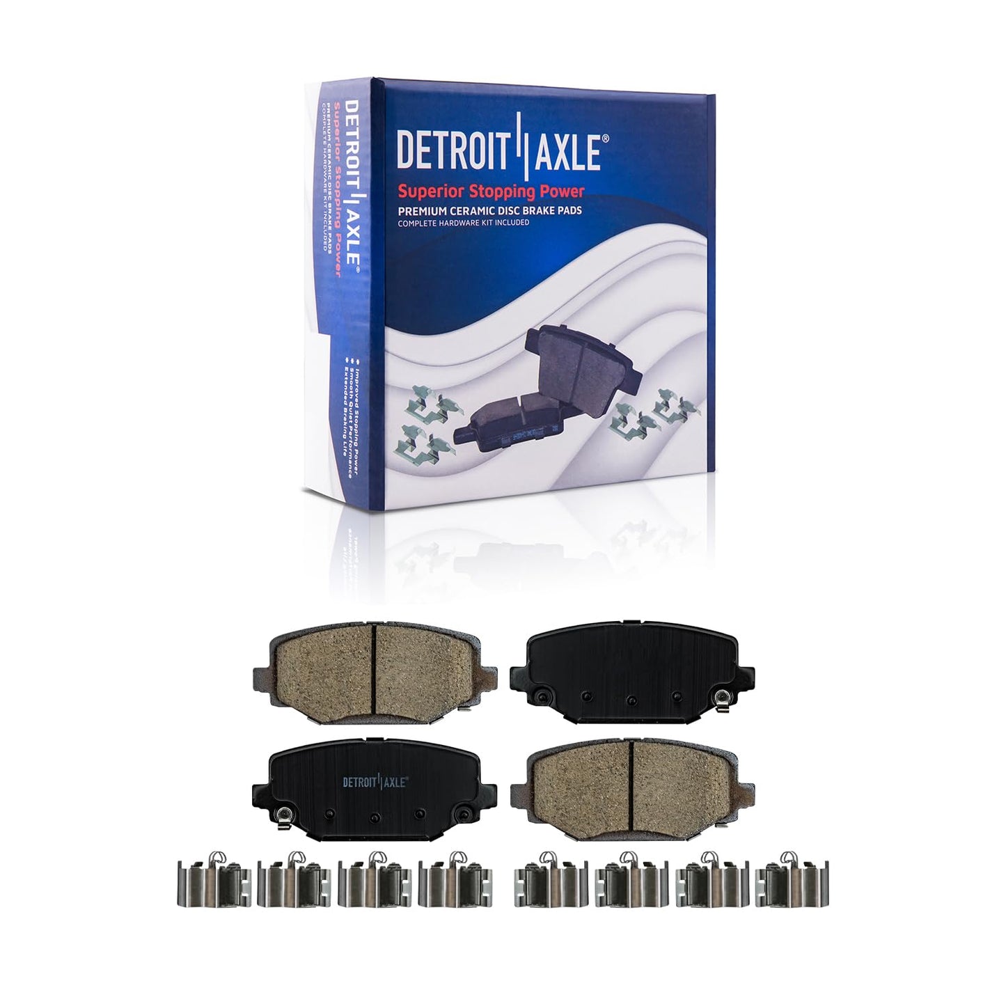 Detroit Axle - Front Brake Kit for Chrysler 300 Dodge Challenger Charger Magnum Replacement Disc Brakes Rotors and Ceramic Brake Pads : 12.6" inch Rotor