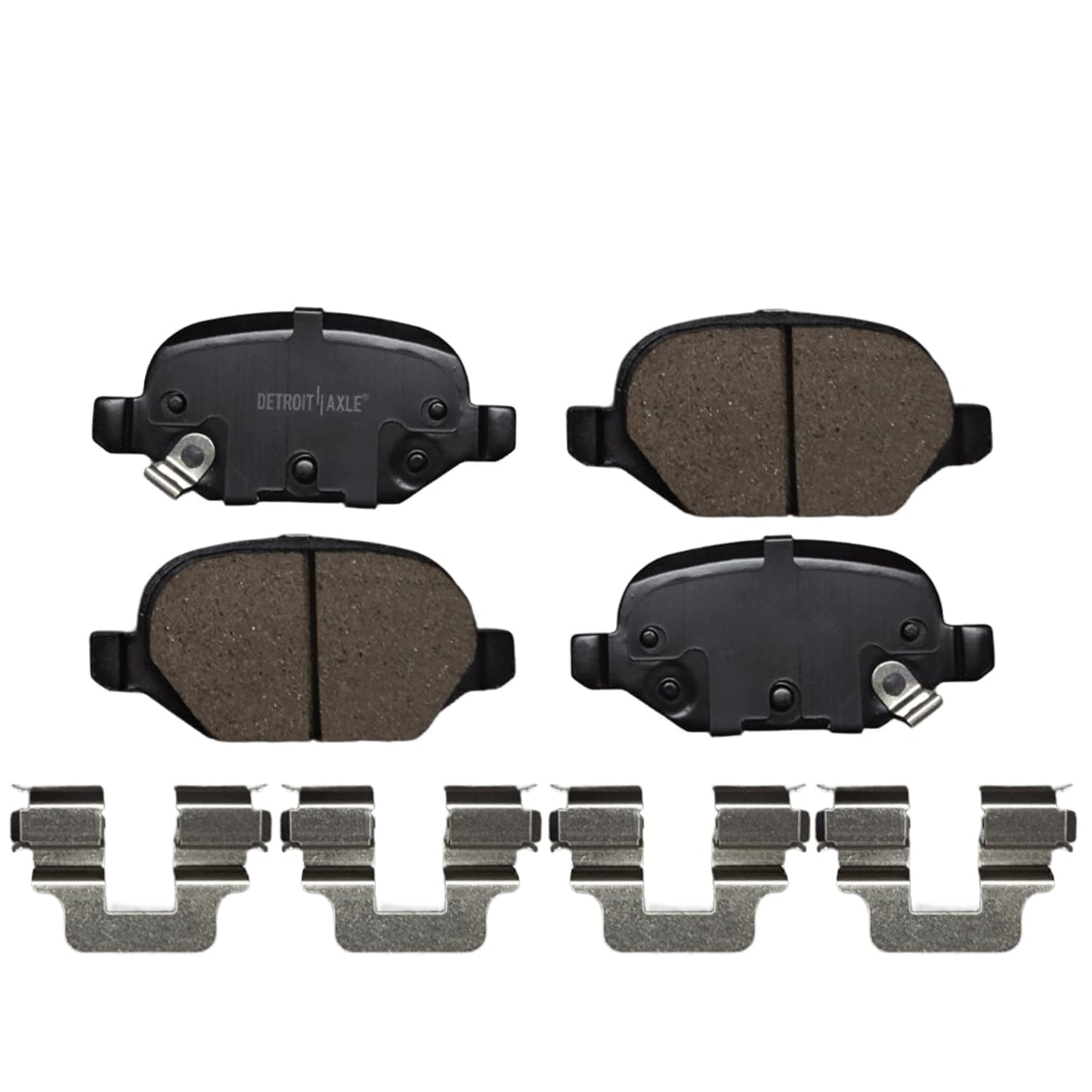 Detroit Axle - Front Brake Kit for Chevy 2012-2017 Sonic 2011-2015 Cruze 2016 Cruze Limited, Disc Brake Rotors Ceramic Brakes Pads Replacement 10.87" inch Front Rotor