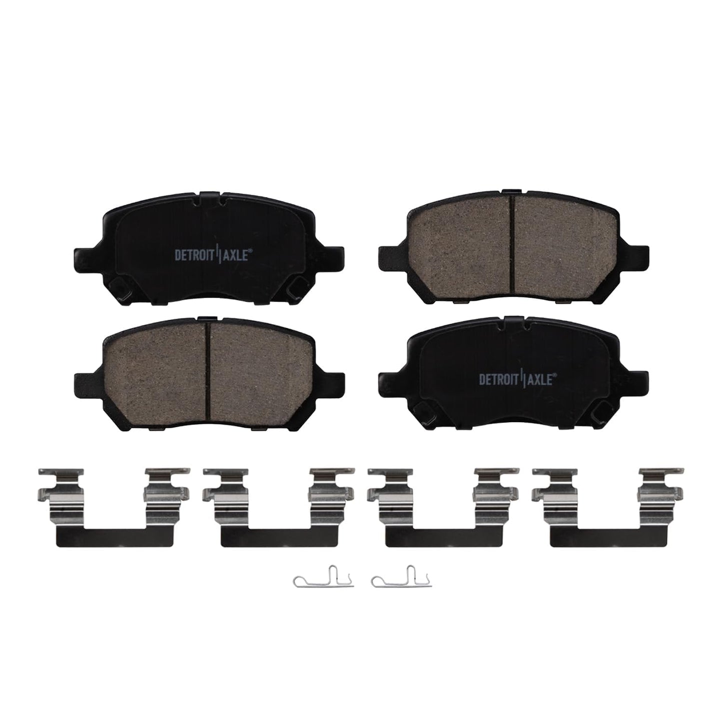 Detroit Axle - Front Brake Kit for Chevy GMC Silverado Sierra 2500HD 3500, Avalanche 2500, Sierra 3500HD, Express Savana 3500 4500 Drilled Disc Brakes Rotors Ceramic Brake Pads Replacement:12.8" inch