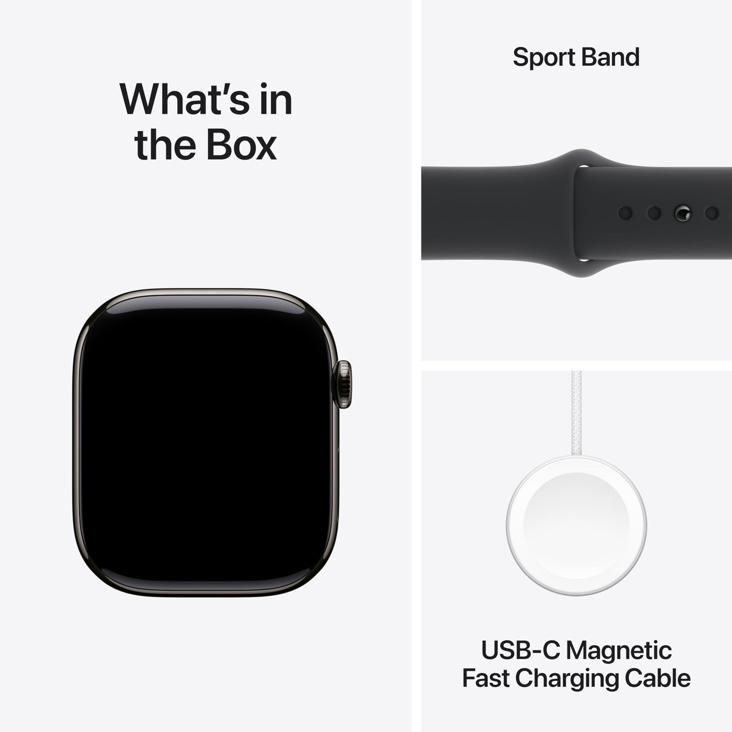 Apple Watch Series 10 [GPS + Cellular 42mm case] Smartwatch with Jet Black Aluminum Case with Black Sport Band - M/L. Fitness Tracker, ECG App, Always-On Retina Display, Water Resistant