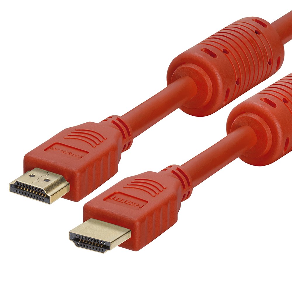 Cmple - HDMI Cable 10FT High Speed HDTV Ultra-HD (UHD) 3D, 4K @60Hz, 18Gbps 28AWG HDMI Cord Audio Return 10 Feet Purple