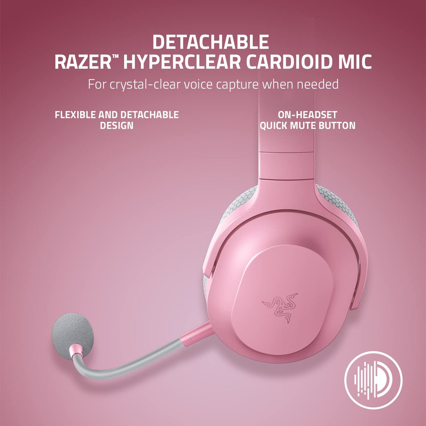 Razer Barracuda X Wireless Gaming & Mobile Headset (PC, PlayStation, Switch 2, Android, iOS): 2.4GHz Wireless + Bluetooth - Lightweight - 40mm Drivers - Detachable Mic - 50 Hr Battery - Black