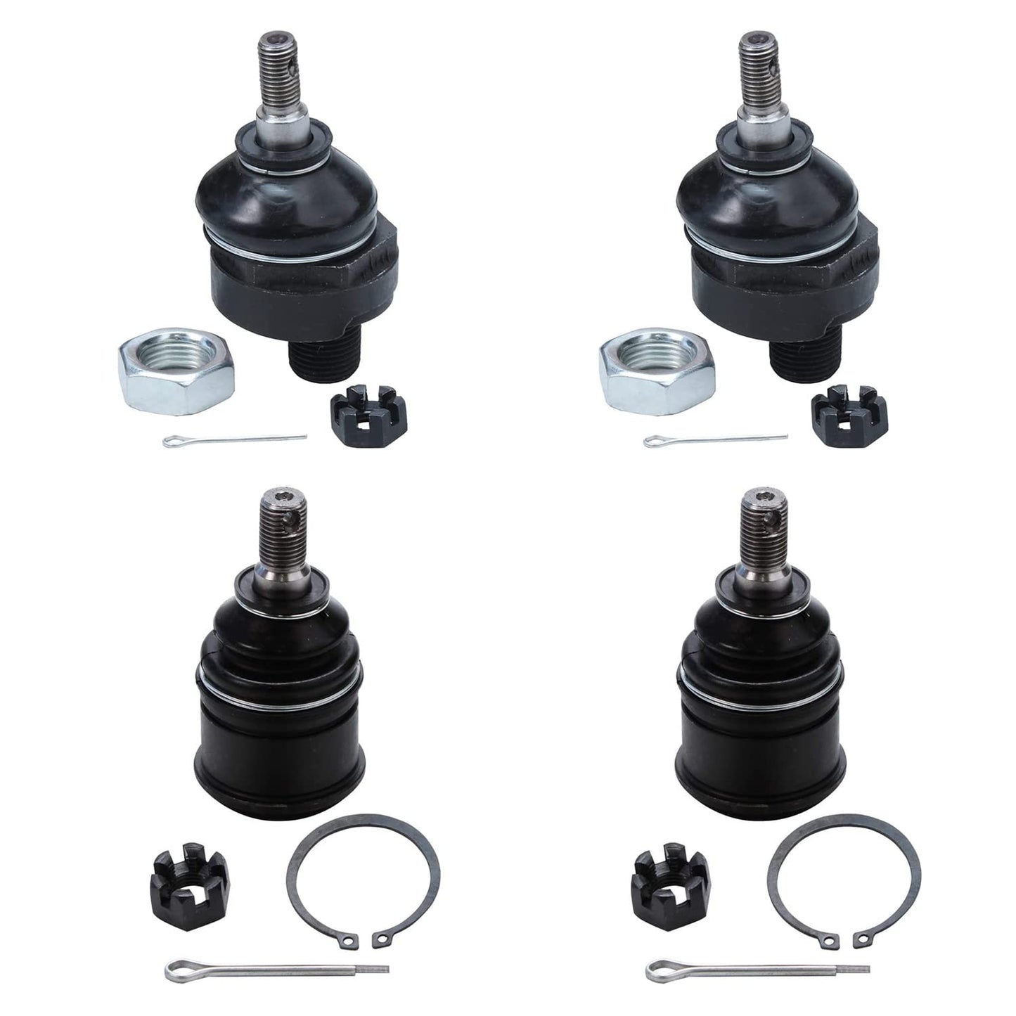 Detroit Axle - 4WD Front 4pc Ball Joints for Ford F-250 F-350 F-450 F-550 Excursion, 4 Upper & Lower Ball Joints Replacement