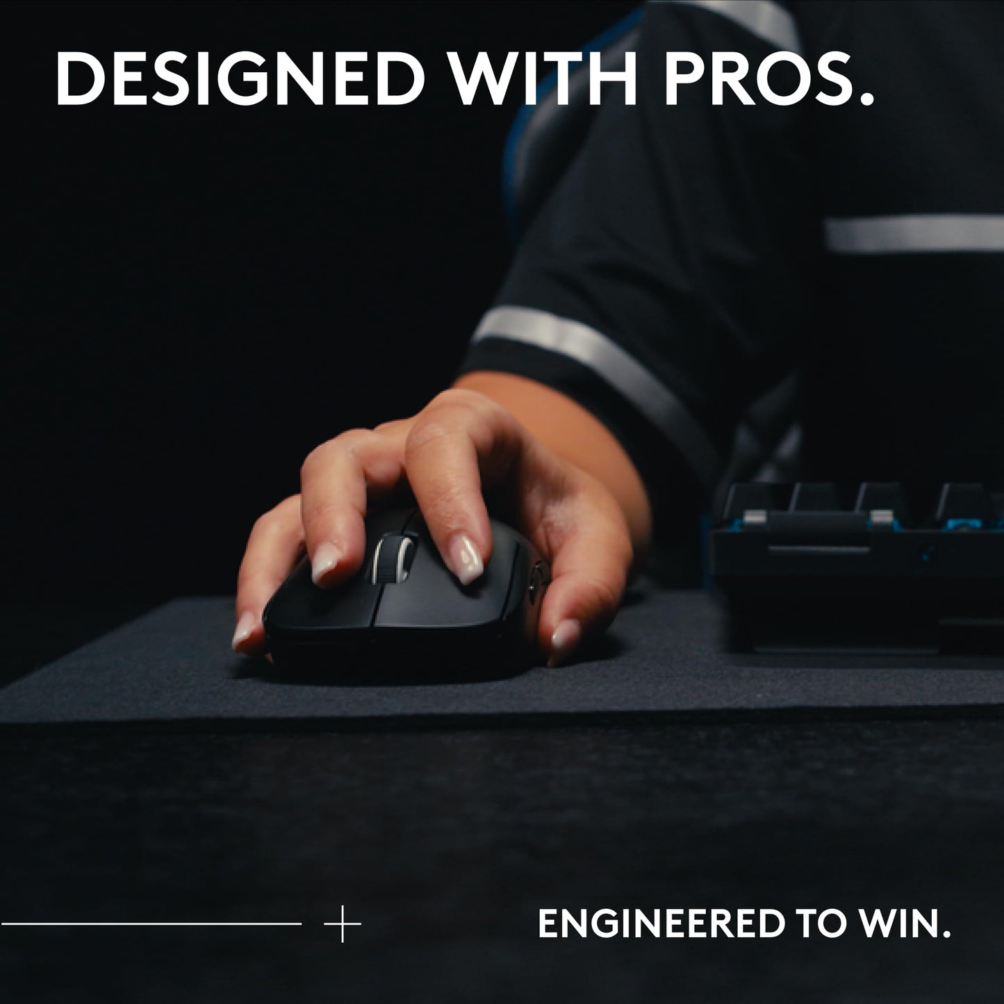 Logitech G PRO X Superlight 2 Wireless Gaming Mouse - Black | 60g, Symmetrical Shape, <8 kHz Polling, 44K DPI, PowerPlay Wireless Charging Supported, USB-C, 5 Buttons, For PC/Mac