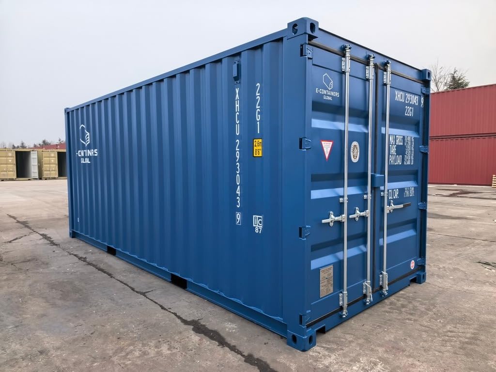 EContainers New 20FT Shipping Container for Sale | One-Trip Dry Cargo Container for Storage, Logistics & Construction Use