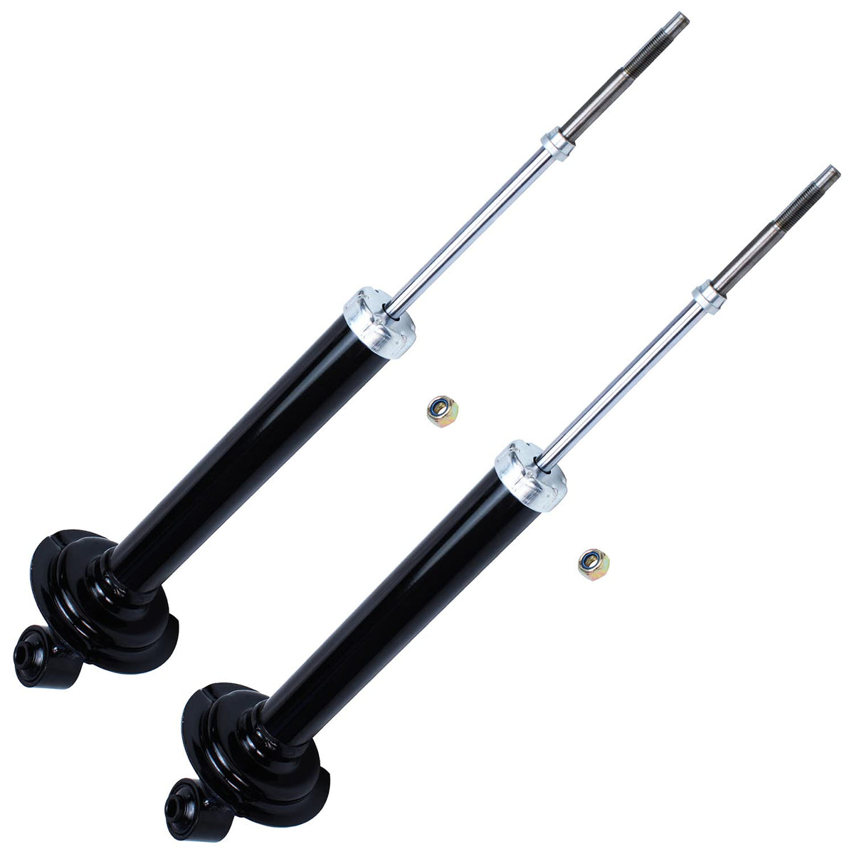 Detroit Axle - Rear Shock Absorbers for 2007-2024 Chevrolet Silverado 1500 | GMC Sierra 1500, 2pc Rear Shock Absorbers Assembly Pair Replacement