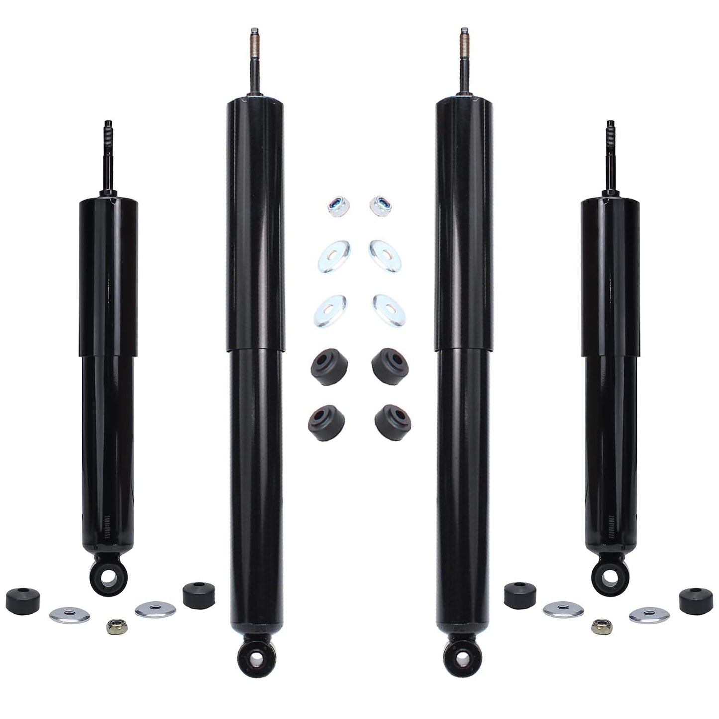 Detroit Axle - Rear Shock Absorbers for 2007-2024 Chevrolet Silverado 1500 | GMC Sierra 1500, 2pc Rear Shock Absorbers Assembly Pair Replacement