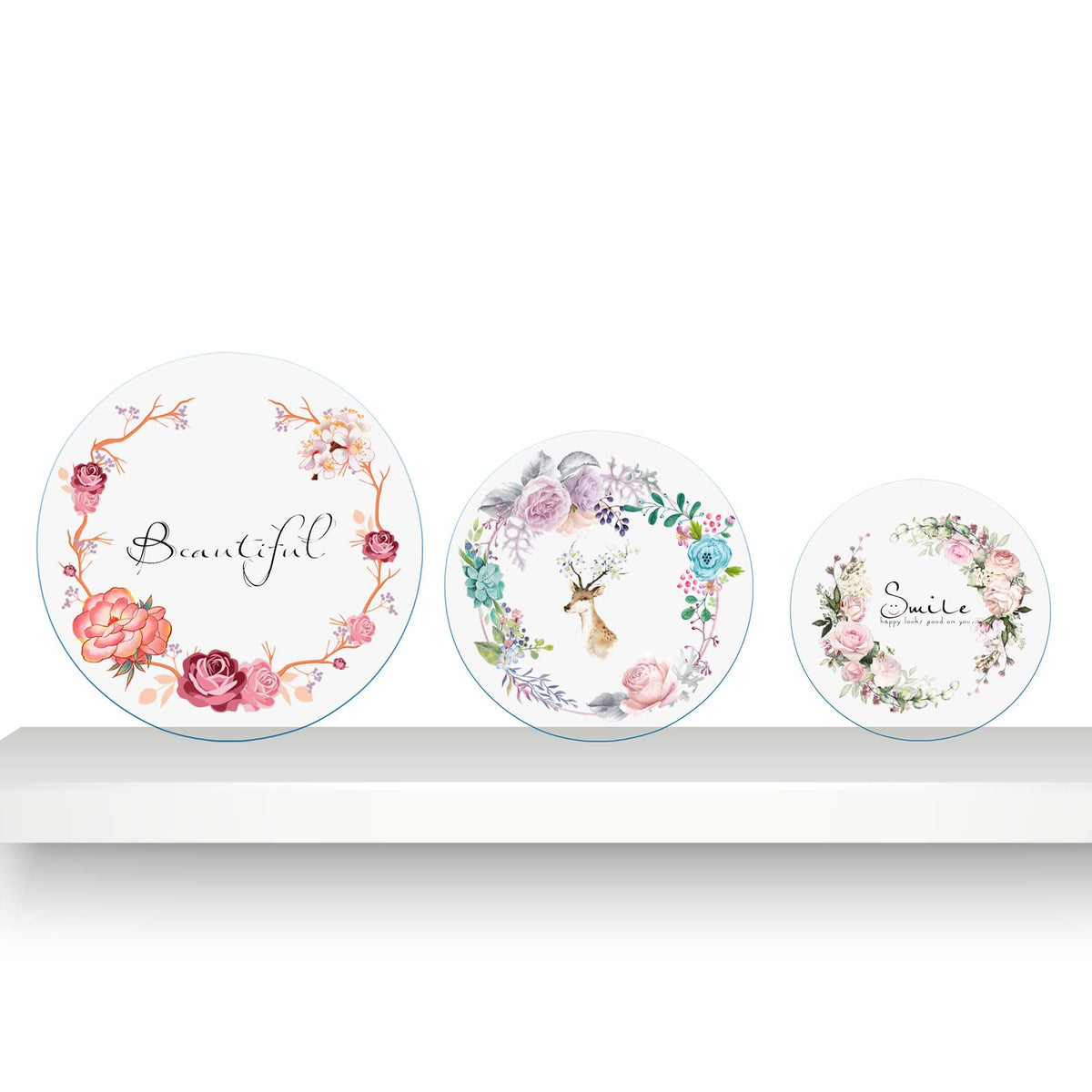 4 Pieces 1/8" Round Plexiglass Sheet, 6 Inch Diameter Clear Acrylic Circle, Cake Disk Acrylic Sheet, Plexiglass Table Top, Round Acrylic Backdrop
