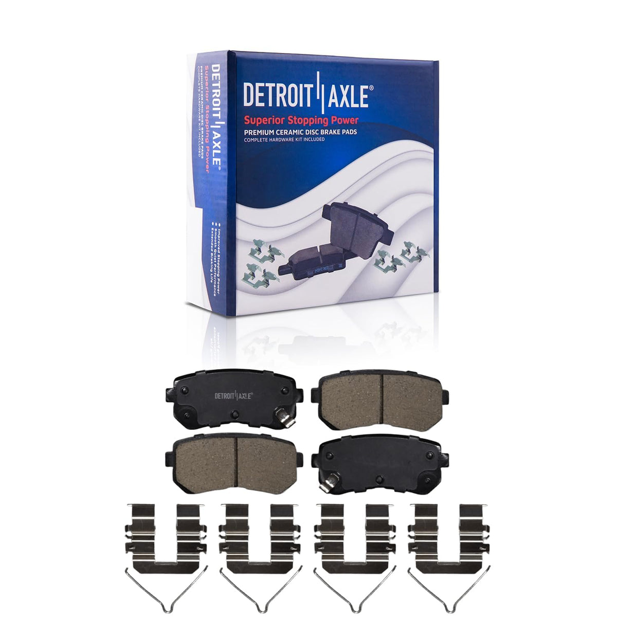 Detroit Axle - 6-Lug Front Brake Kit for 1999-2006 Chevrolet Silverado