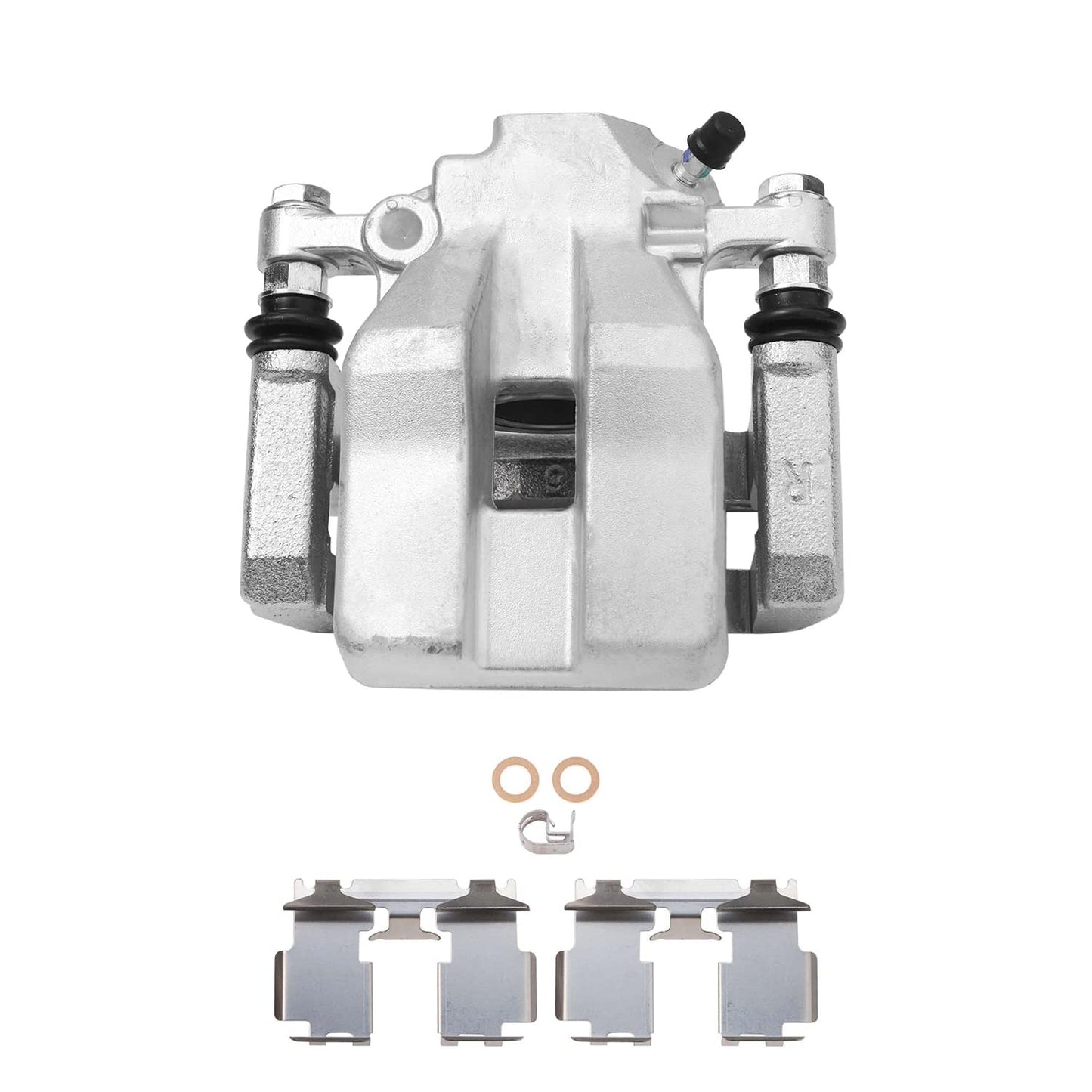 Detroit Axle - Front Brake Kit for 2003-2010 Honda Accord Disc Brake Rotors Ceramic Brakes Pads w/Hardware 2004 2005 2006 2007 2008 2009 Replacement [11.10 inch Rotors]