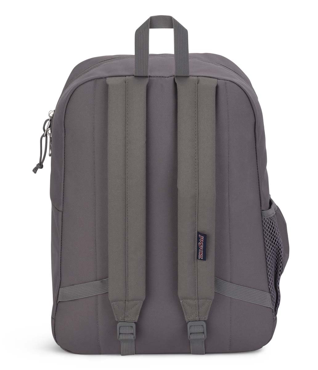 JanSport Cross Town Plus Backpack - Large Main Compartment, Side Water Bottle Pocket, 15-Inch Padded Laptop Sleeve - Black