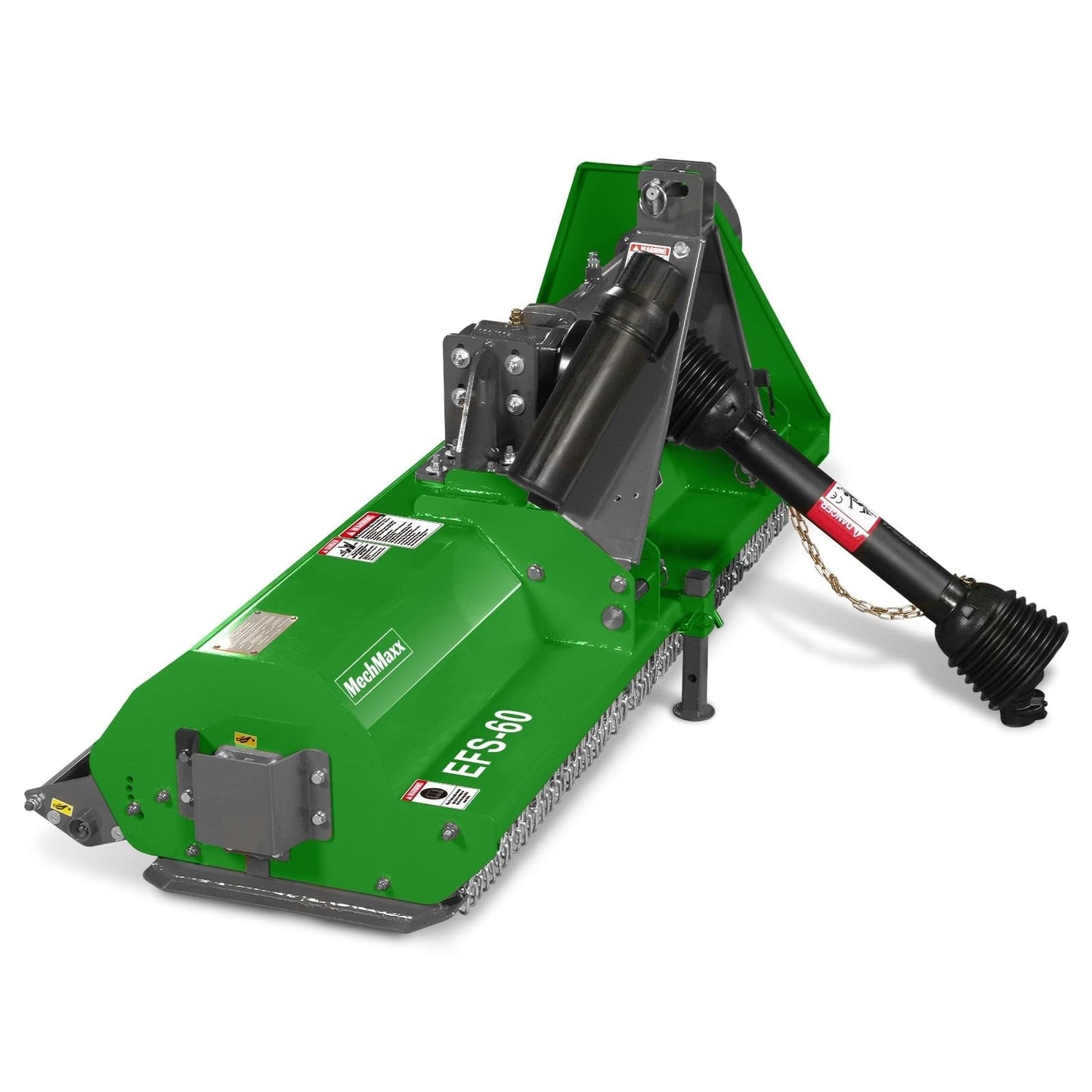 MechMaxx 60'' inch PTO Powered 3 Point Standard Duty Flail Mower for 15-35hp Tractor, NOT Suitable for Quick Hitch, Model EFS60 Orange