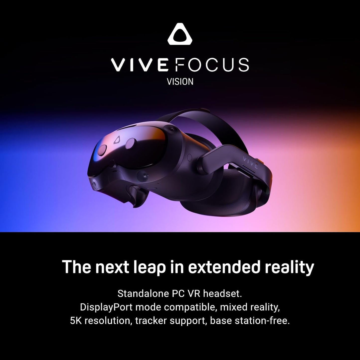 HTC Vive Focus Vision — Mixed Reality and PC VR Headset + Controllers — Consumer Edition | Consumer edition