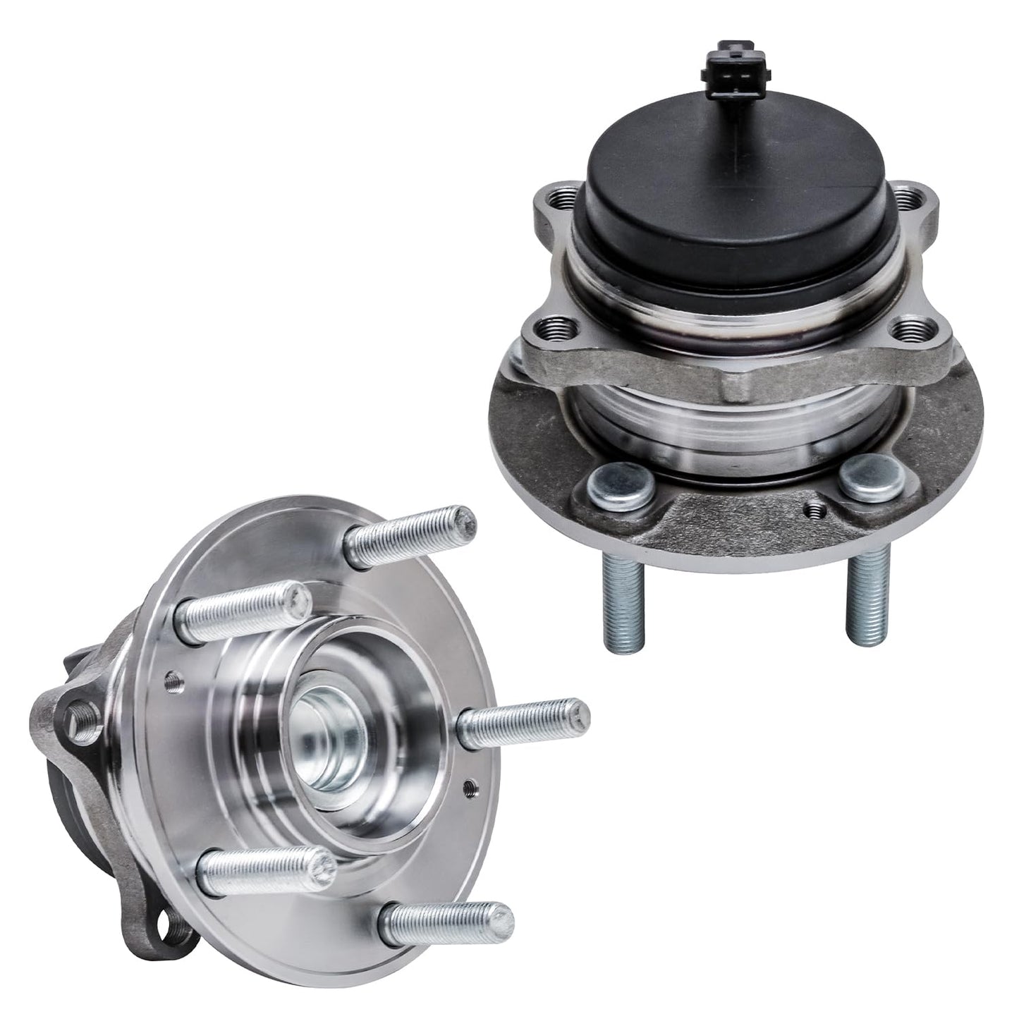 Detroit Axle - Pair 2WD Front Wheel Bearing Hub Assembly for 99-06 Chevy Silverado Sierra 1500, 00-06 Suburban 1500 Tahoe Yukon GMC Yukon XL 1500, 02-06 Cadillac Escalade 6 Lugs [with ABS]