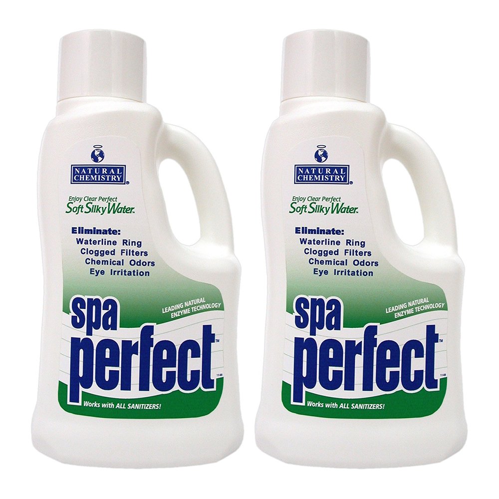 Natural Chemistry Spa Perfect, 2 Liter, Single Pack | Makes Water Feel Soft & Silky, Removes Waterline Ring, Clogged Filters & Eye Irritation, Works with All Sanitizing Systems