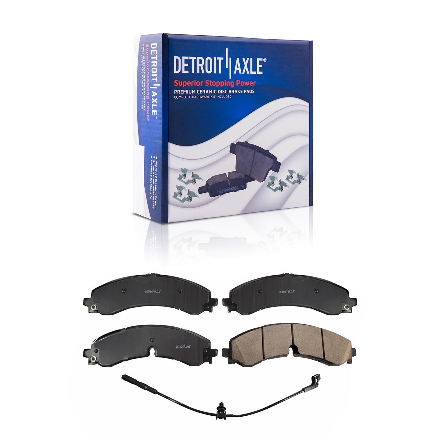 Detroit Axle - 6pc Rear Brake Kit for 2005-2016 Honda CR-V 2010-2018 RDX 2010 2011 2012 2013 2014 2015 2016 Disc Brake Rotors Ceramic Brakes Pads Replacement