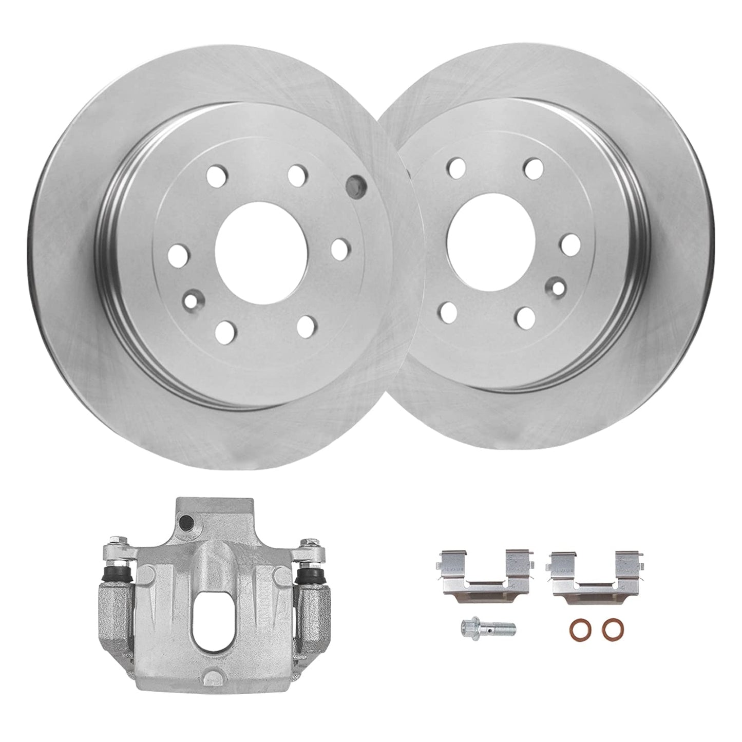 Detroit Axle - Front Brake Kit for 06-11 Honda Civic 2006 2007 2008 2009 2010 2011 Disc Brake Rotors Ceramic Brakes Pads Replacement Brake Kit