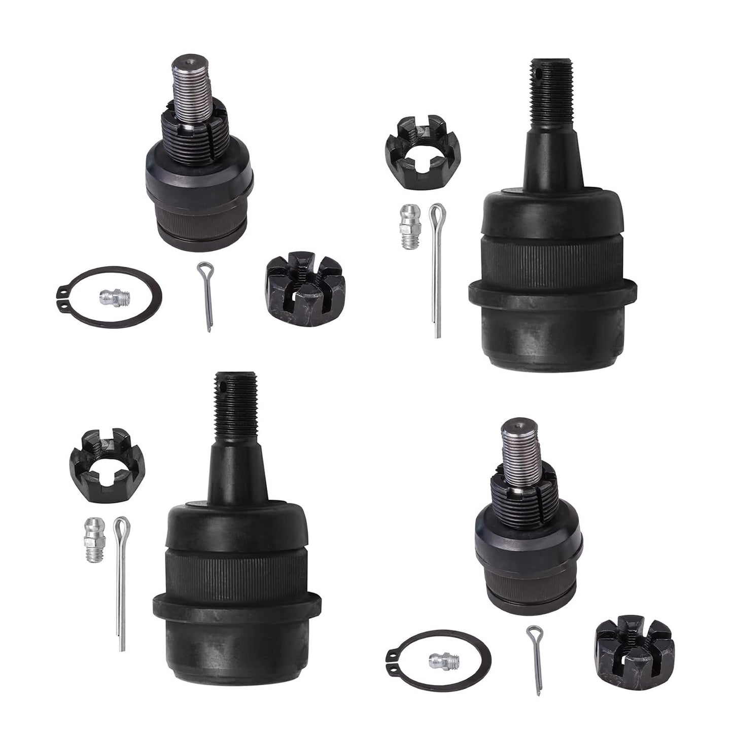 Detroit Axle - 4WD Front 4pc Ball Joints for Ford F-250 F-350 F-450 F-550 Excursion, 4 Upper & Lower Ball Joints Replacement