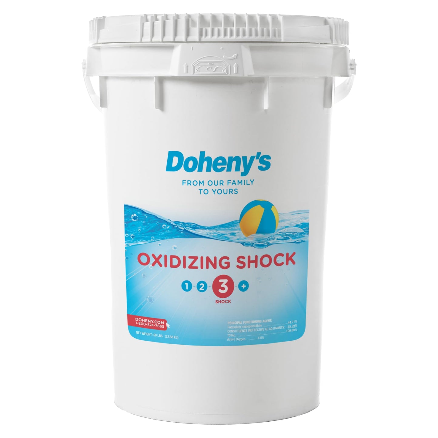 Doheny's Chlorine-Free Oxidizing Shock | Fast-Dissolving | Removes Chloramines & Boosts Free Chlorine | Safe to Swim 15 Minutes After Application | 12 x 1lb Bags (12lb Total)
