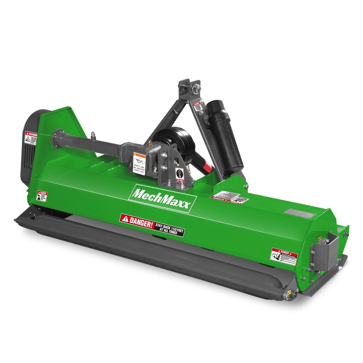 MechMaxx 60'' inch PTO Powered 3 Point Standard Duty Flail Mower for 15-35hp Tractor, NOT Suitable for Quick Hitch, Model EFS60 Orange