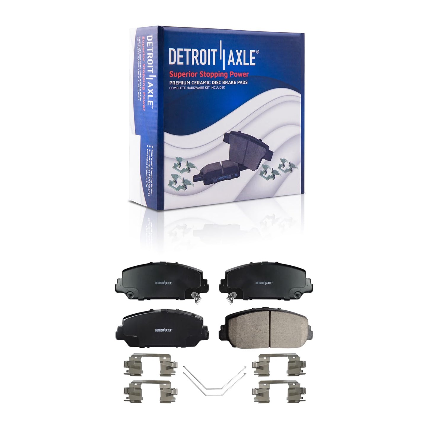 Detroit Axle - Front Brake Kit for Chrysler 300 Dodge Challenger Charger Magnum Replacement Disc Brakes Rotors and Ceramic Brake Pads : 12.6" inch Rotor