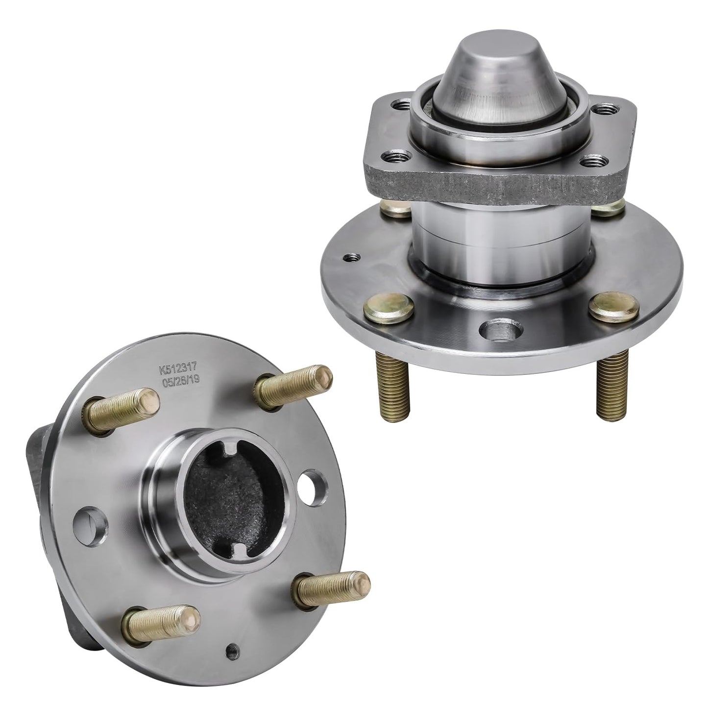 Detroit Axle - Pair 2WD Front Wheel Bearing Hub Assembly for 99-06 Chevy Silverado Sierra 1500, 00-06 Suburban 1500 Tahoe Yukon GMC Yukon XL 1500, 02-06 Cadillac Escalade 6 Lugs [with ABS]