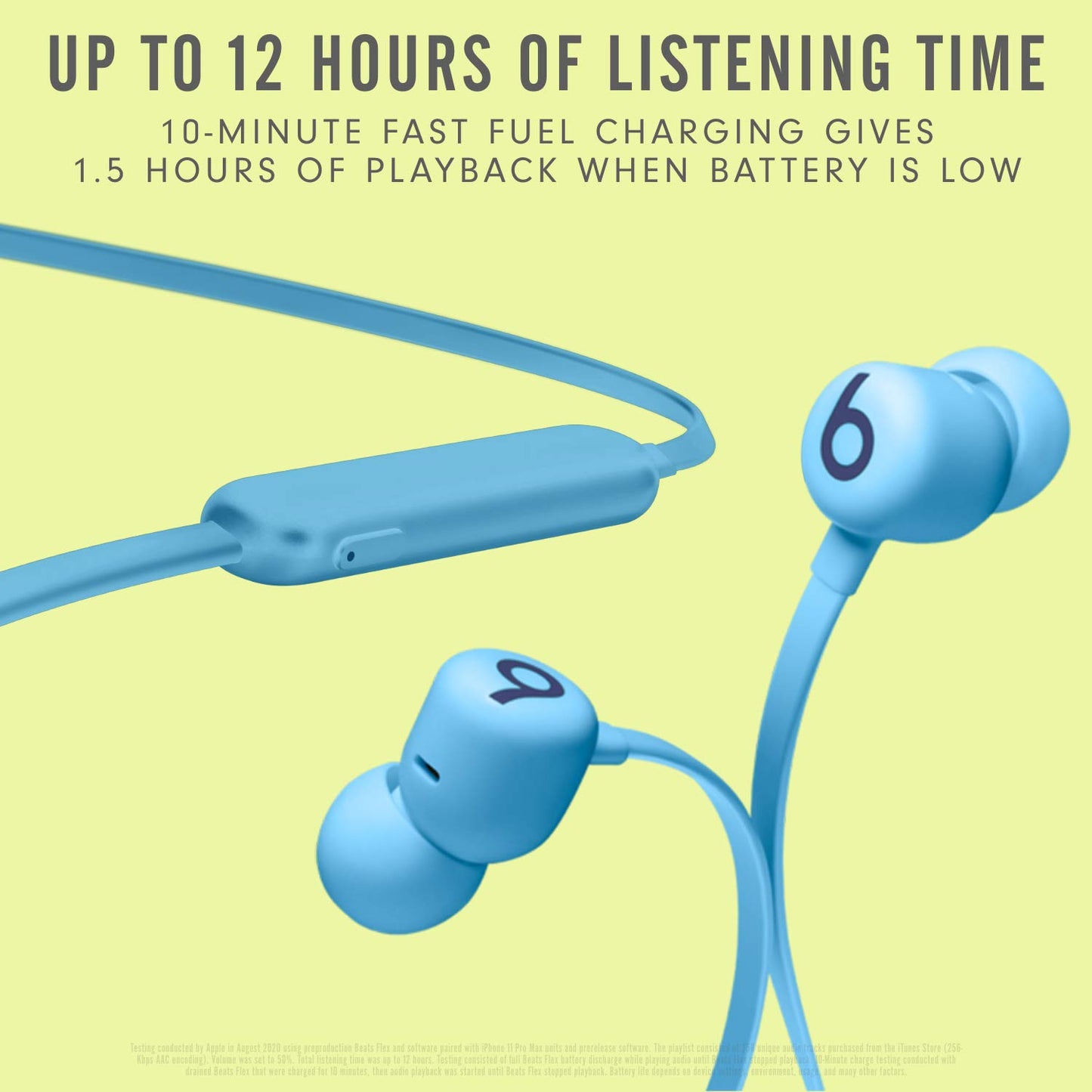Beats Flex Wireless Earbuds - Apple W1 Headphone Chip, Magnetic Earphones, Class 1 Bluetooth, 12 Hours of Listening Time, Built-in Microphone - Black