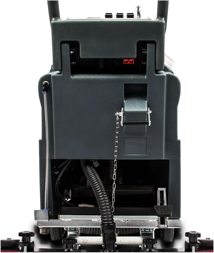 22" Walk-Behind Commercial Floor Scrubber Dryer, 13.2/14.5-Gal Dual Tanks, 3.5-Hour Fast Charging, Up to 5 Hours Runtime, 31" Squeegee, Cordless Hard Floor Cleaner