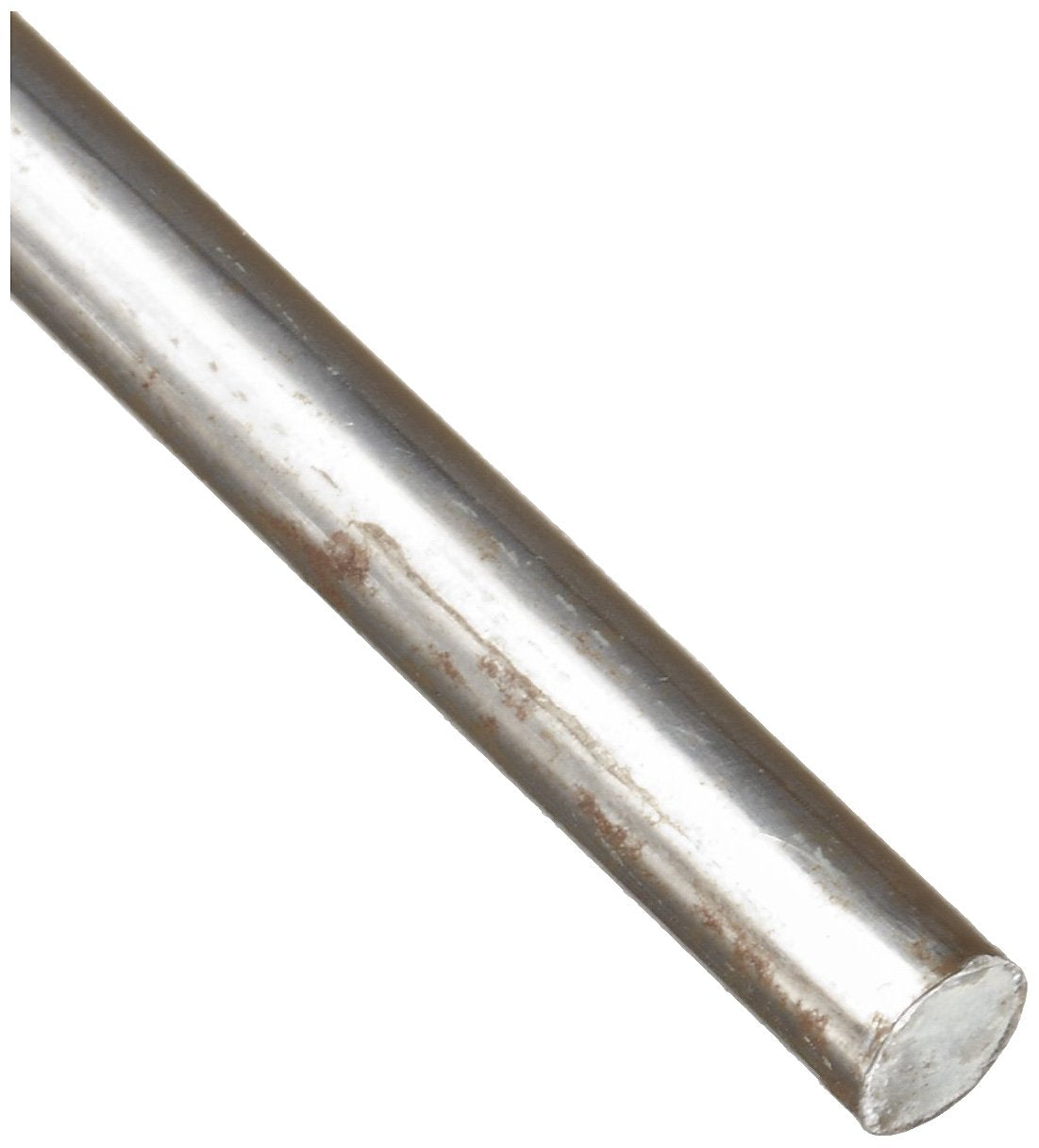1018 Carbon Steel Round Bar, Unpolished (Mill) Finish, Cold Finish, ASTM A108, 1.25" Diameter, 24" Length, OnlineMetals
