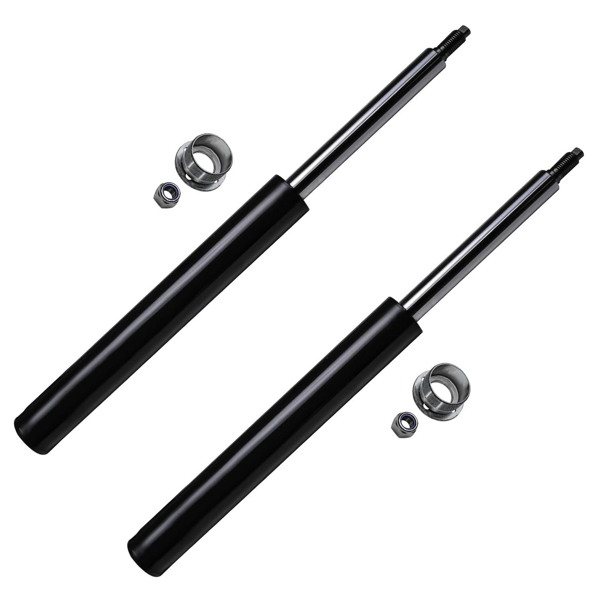 Detroit Axle - Rear Shock Absorbers for 2007-2024 Chevrolet Silverado 1500 | GMC Sierra 1500, 2pc Rear Shock Absorbers Assembly Pair Replacement