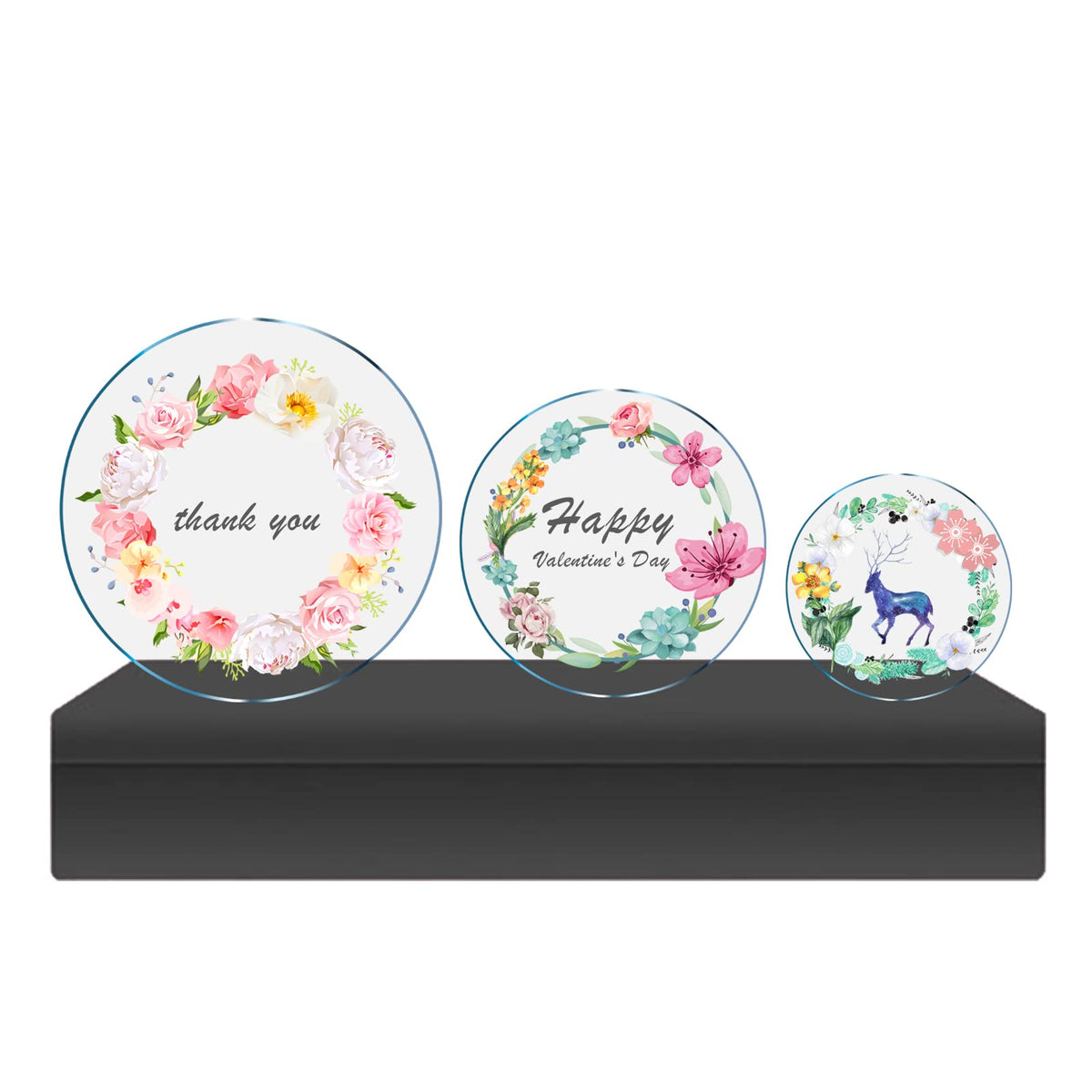 4 Pieces 1/8" Round Plexiglass Sheet, 6 Inch Diameter Clear Acrylic Circle, Cake Disk Acrylic Sheet, Plexiglass Table Top, Round Acrylic Backdrop