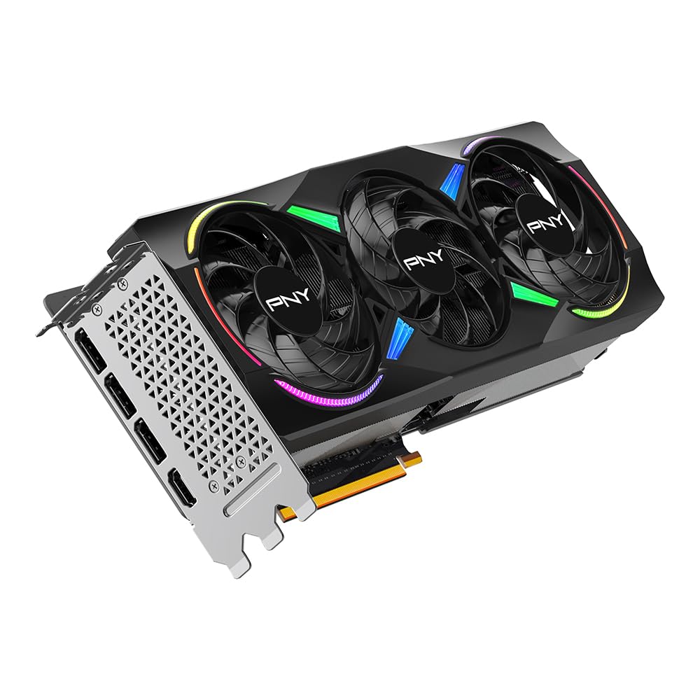 PNY NVIDIA GeForce RTX™ 5070 Ti OC Triple Fan, Graphics Card (16GB GDDR7, 256-bit, Boost Speed: 2572 MHz, PCIe® 5.0, HDMI®/DP 2.1, 2.98-Slot, Blackwell Architecture, DLSS 4)