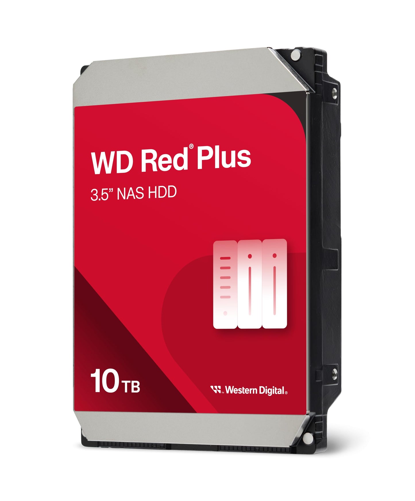 Western Digital 4TB WD Red Plus NAS Internal Hard Drive HDD - 5400 RPM, SATA 6 Gb/s, CMR, 256 MB Cache, 3.5" -WD40EFPX