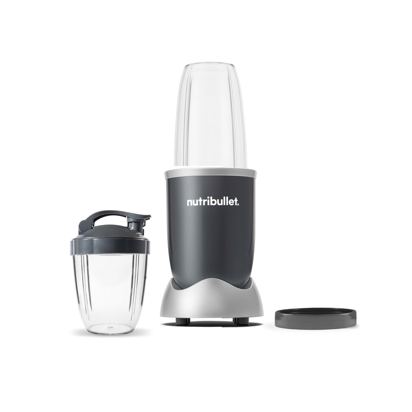 Nutribullet Personal Blender, Shakes, Smoothies, Food Prep, and Frozen Blending, 24 Ounces, 600 Watt, Dark Gray, NBR-0601WM