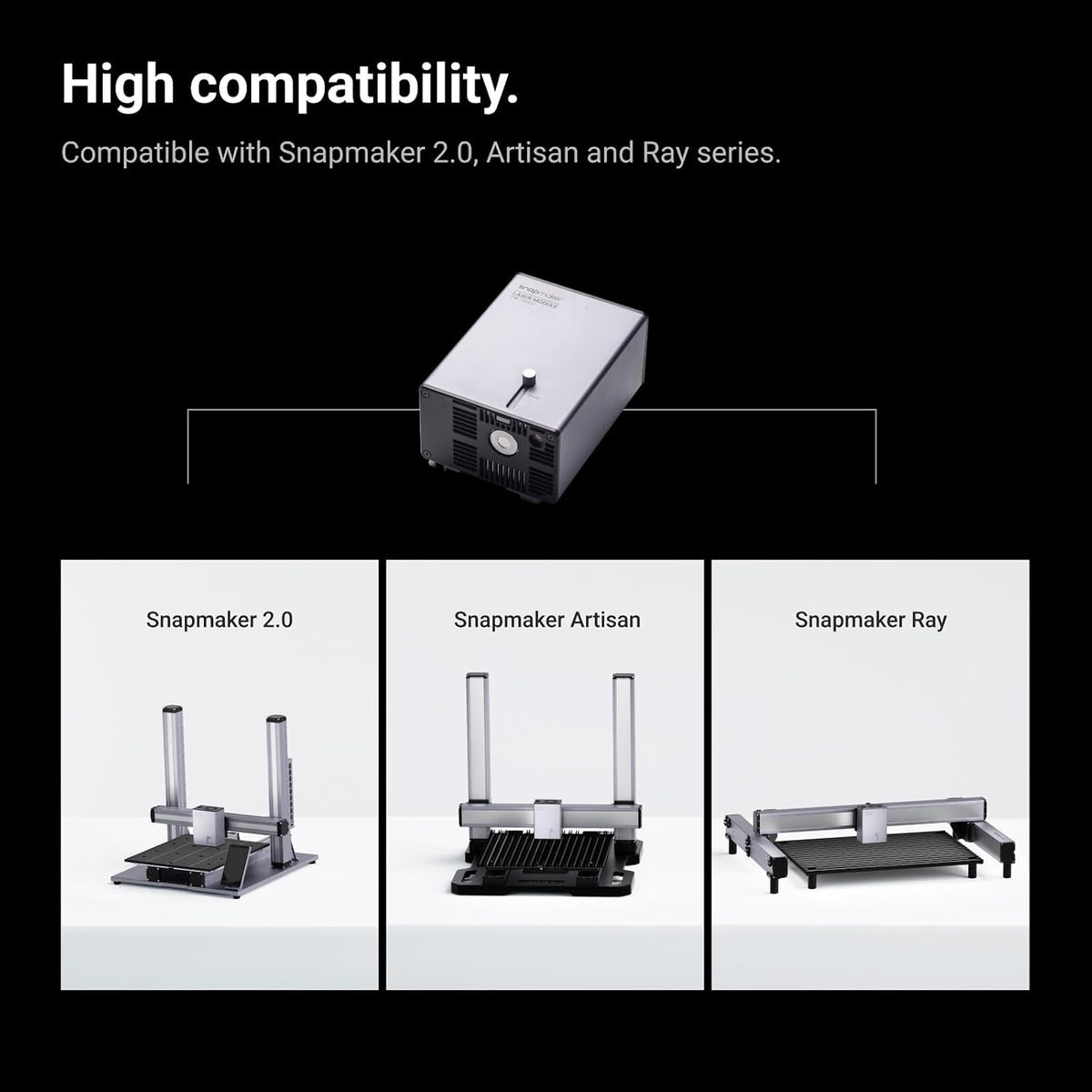 Snapmaker 1064nm Infrared Laser Module for Engraving Plastics and Metals,with AB Position,Easy-to-Focus,Compatible with Snapmaker 2.0 A350T/A350/A250T/A250/A150/F350/F250 3D Printer