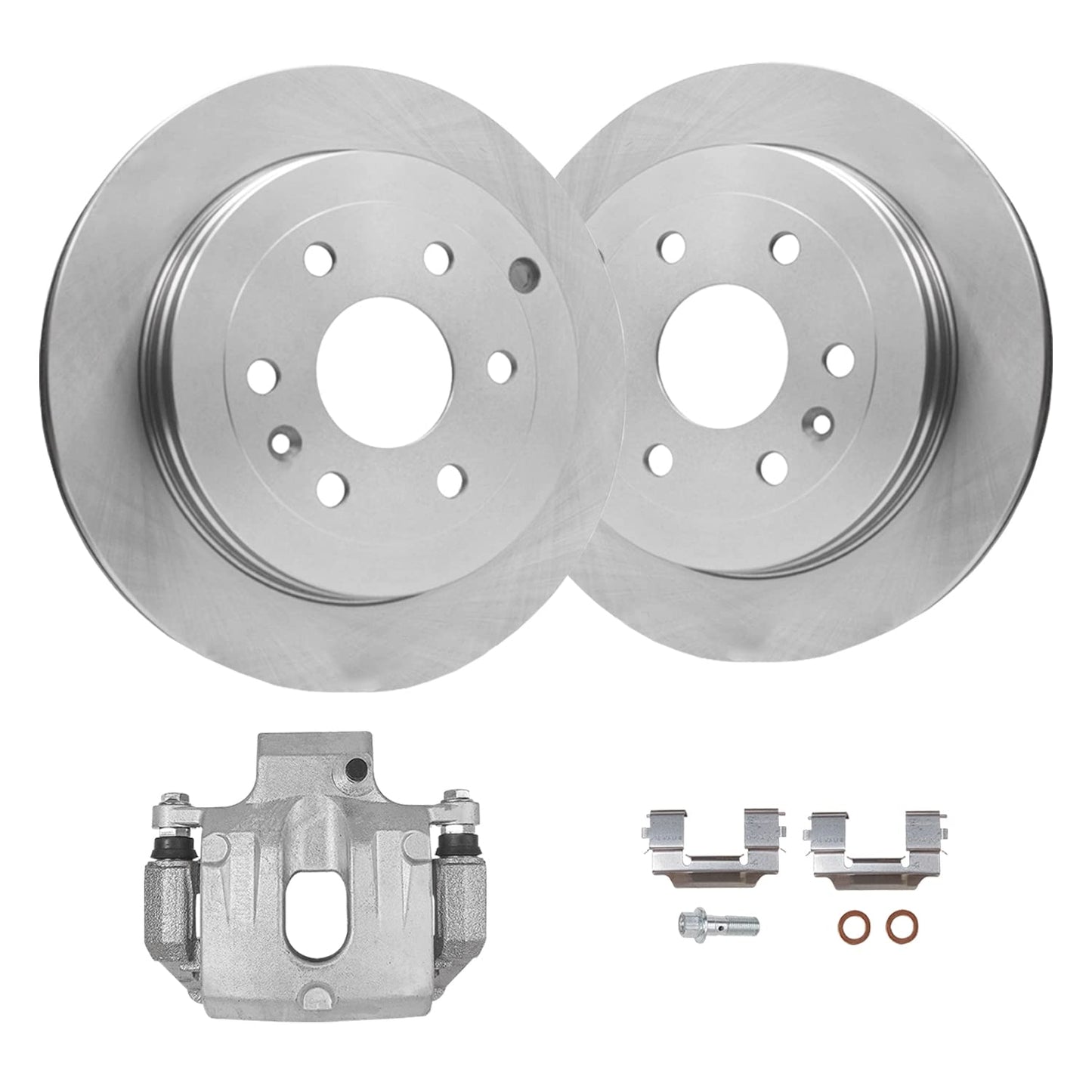 Detroit Axle - Front Brakes Kit for Chevrolet Equinox Impala Malibu Buick Regal LaCrosse Allure GMC Terrain Saab 9-5 Disc Brake Rotors Ceramic Brakes Pads : 12.64'' inch Rotor