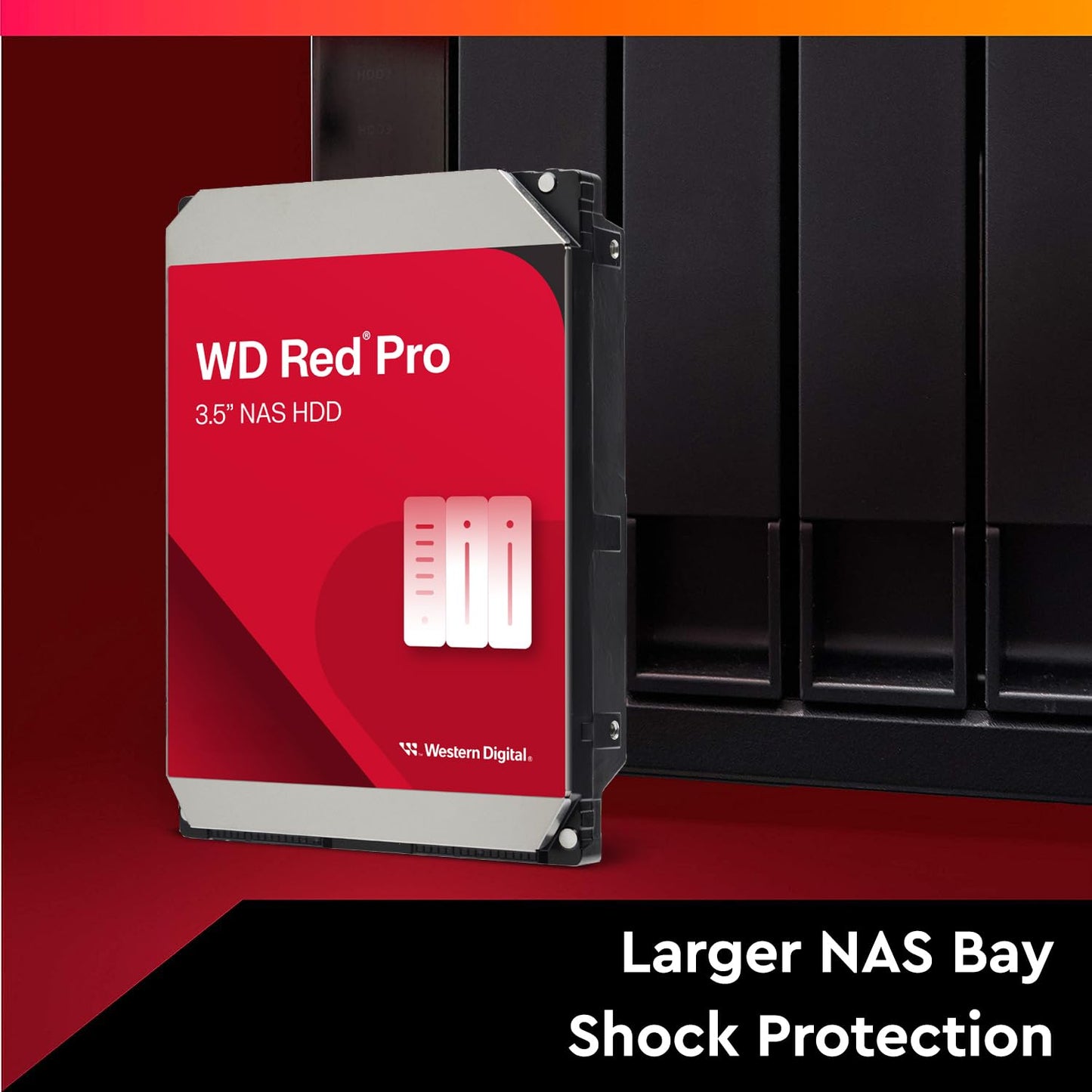Western Digital 8TB WD Red Plus NAS Internal Hard Drive HDD - 5640 RPM, SATA 6 Gb/s, CMR, 256 MB Cache, 3.5" - WD80EFPX