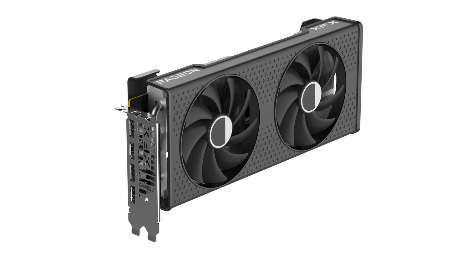 XFX Quicksilver AMD Radeon RX 9070XT Gaming Edition with 16GB GDDR6 HDMI 3xDP, RDNA 4 RX-97TQICKBA, Graphics Card, Compatible with Desktop PCs