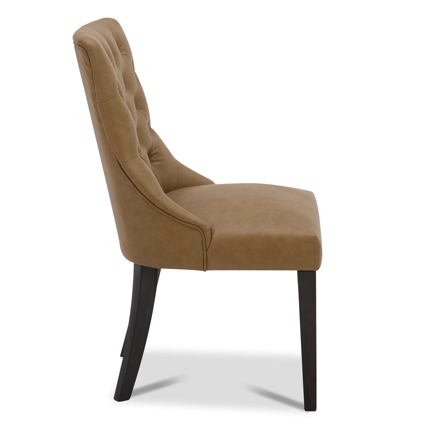 CHITA Modern High Back Dining Room Chairs Set of 2, Farmhouse Upholstered Dining Chairs, Fabric in Linen
